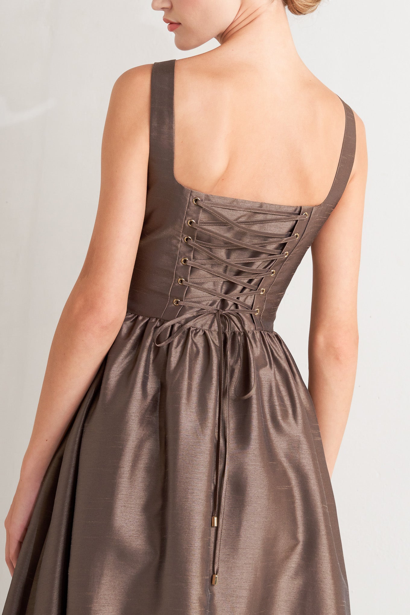 CAFÉ LUSTER WOVEN MIDI DRESS Flying Tomato